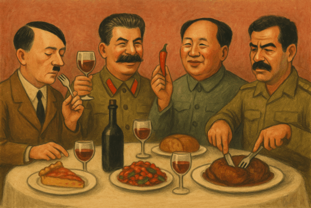 A la mesa del poder absoluto